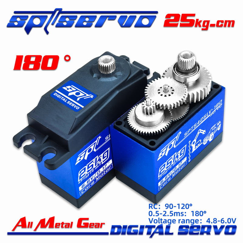 SPT5425LV-180/180 Degrees/25kg/Remote Control Car/SPT Servo/Large torque/Large angle/Metal gear/Digital servo/Remote Control Car